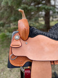 15 inch Billy Cook Barrel Saddle 1521 with Rear Flank Cinch