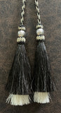 Horse hair Stampede String with Pins and Silver Balls for Cowboy Hats