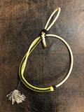 Deluxe Lariat Rope Braided Over & Under Whip Yellow/Black