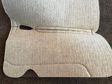 Reinsman Apex Wool Felt Saddle Pad 36630 - 30"x30"x3/4" Brown Croc wear leathers