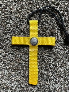 Saddle Cross with Concho, Yellow