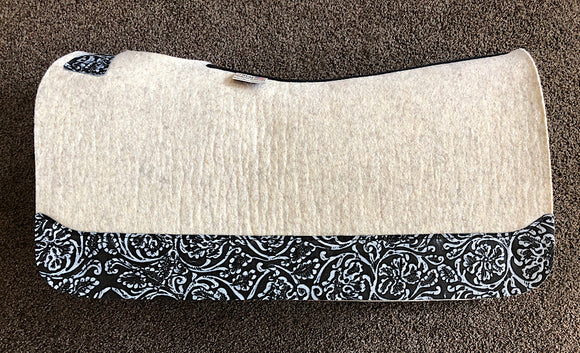 5 Star Saddle Pad Natural 7/8 inch Grey Cowboy Tool FL 30x28