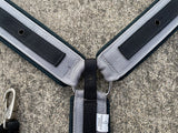 Horse Nylon Breast Collar with Pre-Punched Holes for Conchos, Gray and Black