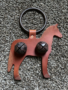 Horse Shaped Jingle Bell Door Hanger