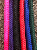 Braided Hand Quirt over Hard Twist Lariat Rope