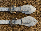 Royal King Blue Straight Ostrich Spur Straps