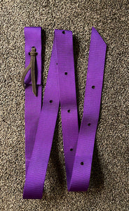Mustang Nylon Cinch Latigo Strap Purple, 10 hole, 1-3/4" x 70" length