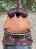 13.5 inch Circle Y Josey Cash Maverick Saddle, MJ46