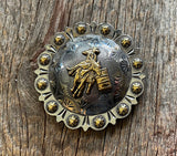 Barrel Racer Concho Antiqued Berry 2-1/4 inch
