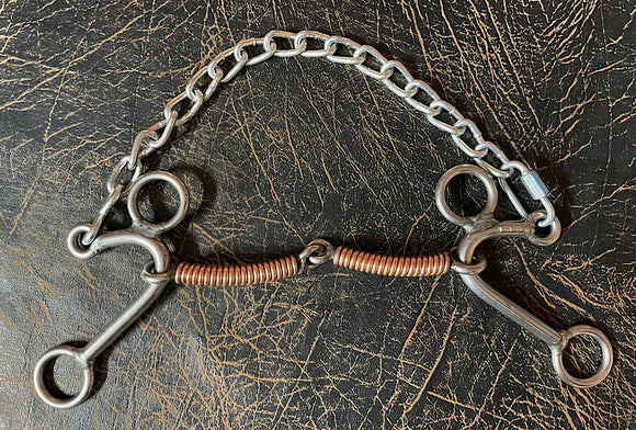L&W CB bit 412 with copper wrapped snaffle mouth