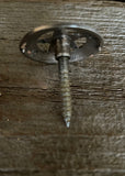 Texas Ranger Star 1-1/4" Antique Silver Western Engraved Concho
