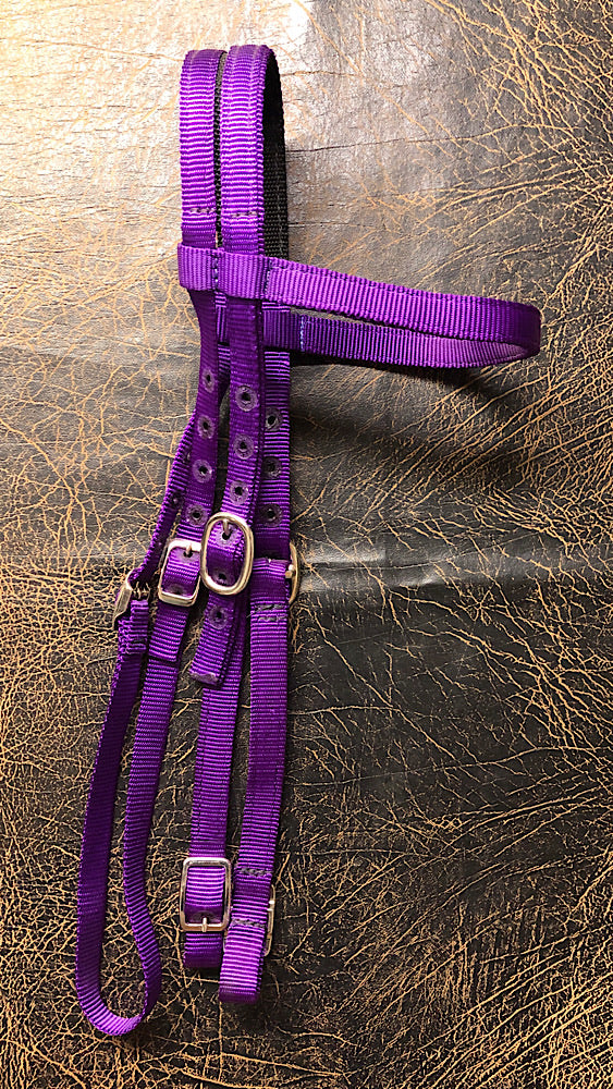 Nylon Browband Headstall Purple
