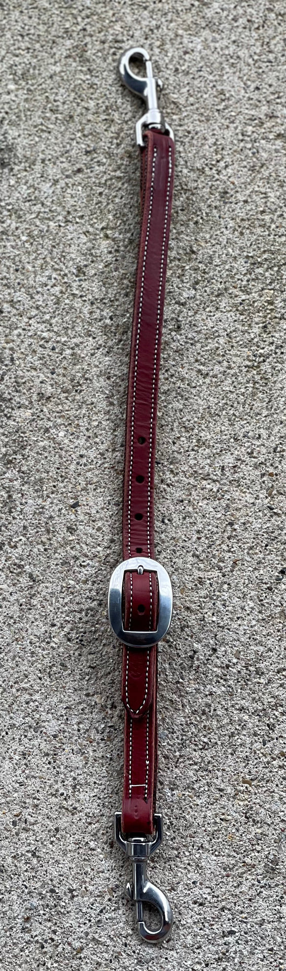 Short Leather Tie Down Strap designed to be used with our Brain Trap Bonnet