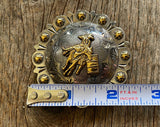 Barrel Racer Concho Antiqued Berry 2-1/4 inch