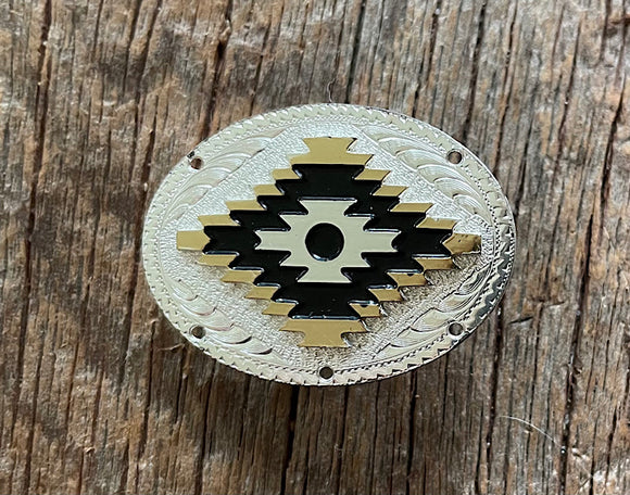 Aztec Conchos, 1-3/8 inch x 1 inch